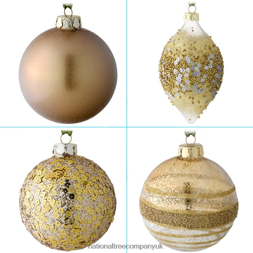 decoration | National Tree Company 20-Piece Christmas Tree Ornament Set Yuletide Glam Collection F2L4F519